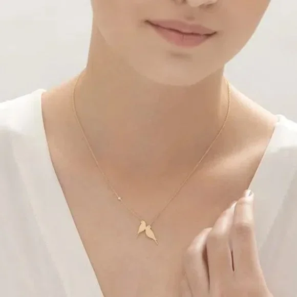 H. Stern 18K Gold Love Birds Necklace with Diamond - Picture 4 of 6